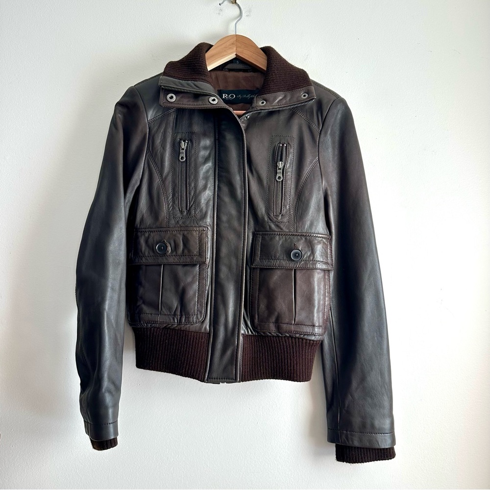 R&O Reilly‎ Olmes Genuine Leather Bomber Jacket NWOT